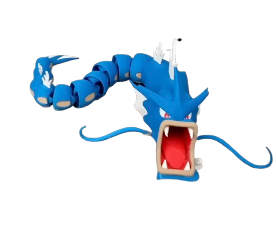 Flexi Gyarados β custom 3D printed in Dubai by RiaanPrintz