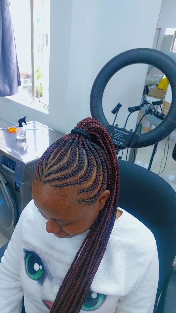 Cornrow style 49
