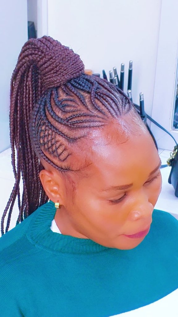 Cornrow style 90