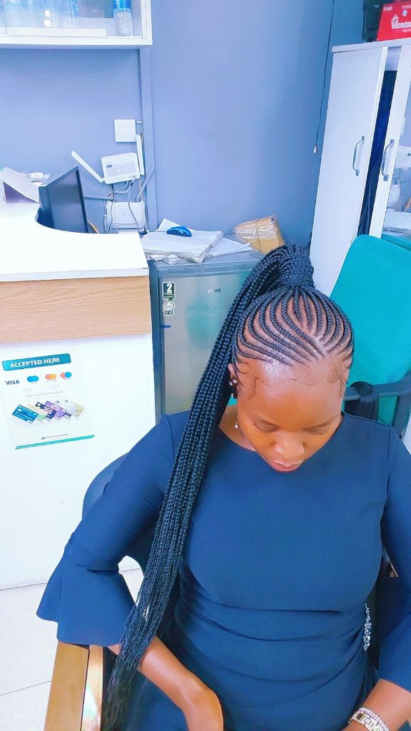 Cornrow style 41