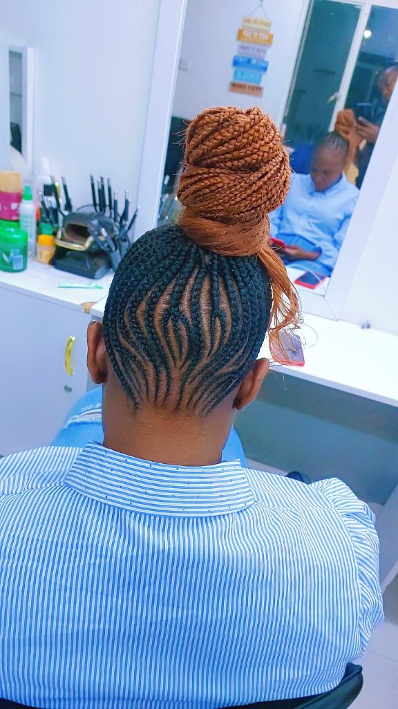 Cornrow style 1