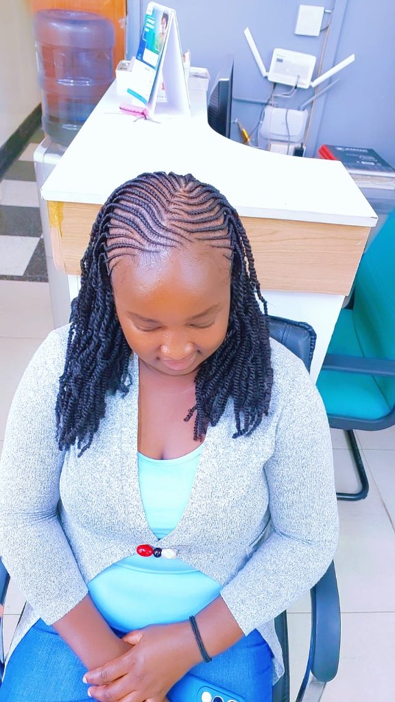 Cornrow style 100