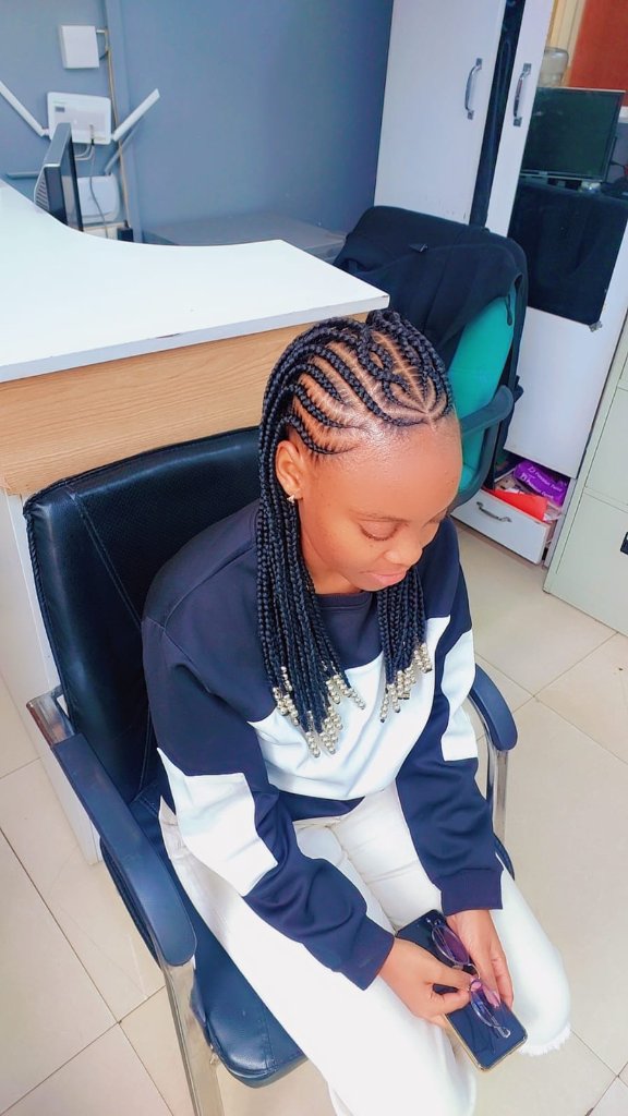 Cornrow style 82