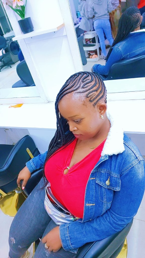 Cornrow style 77