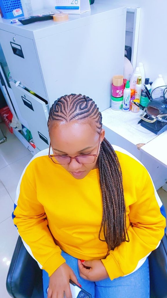 Cornrow style 87