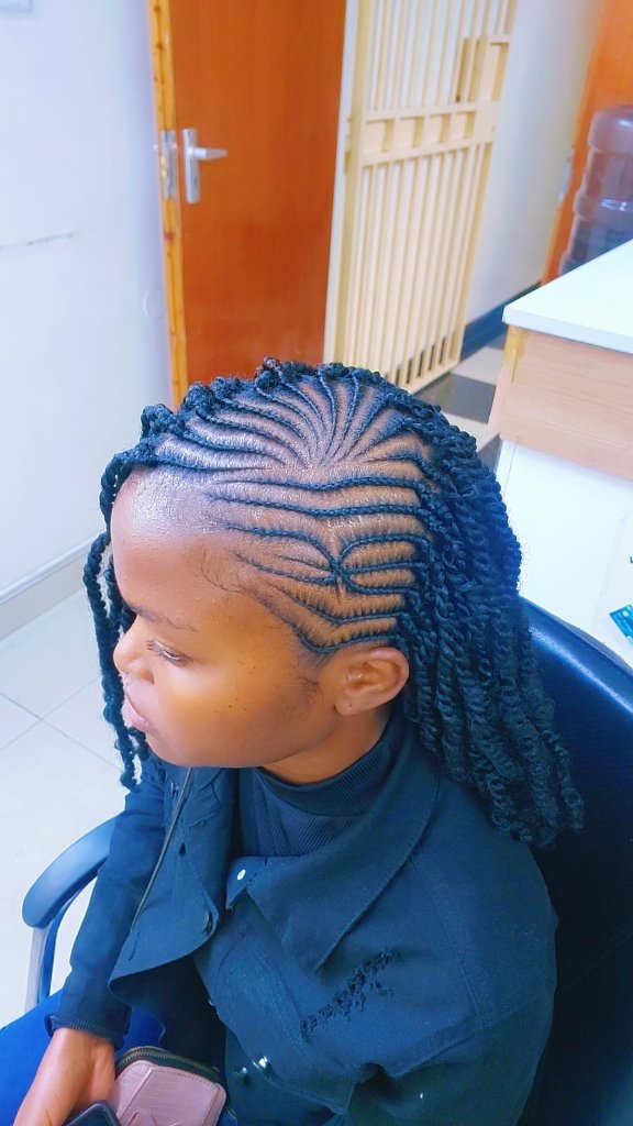Cornrow style 60