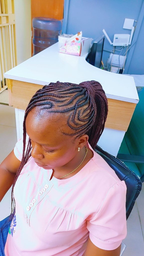 Cornrow style 80