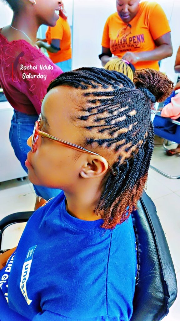 Cornrows side view