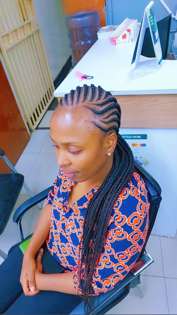 Cornrow style 113