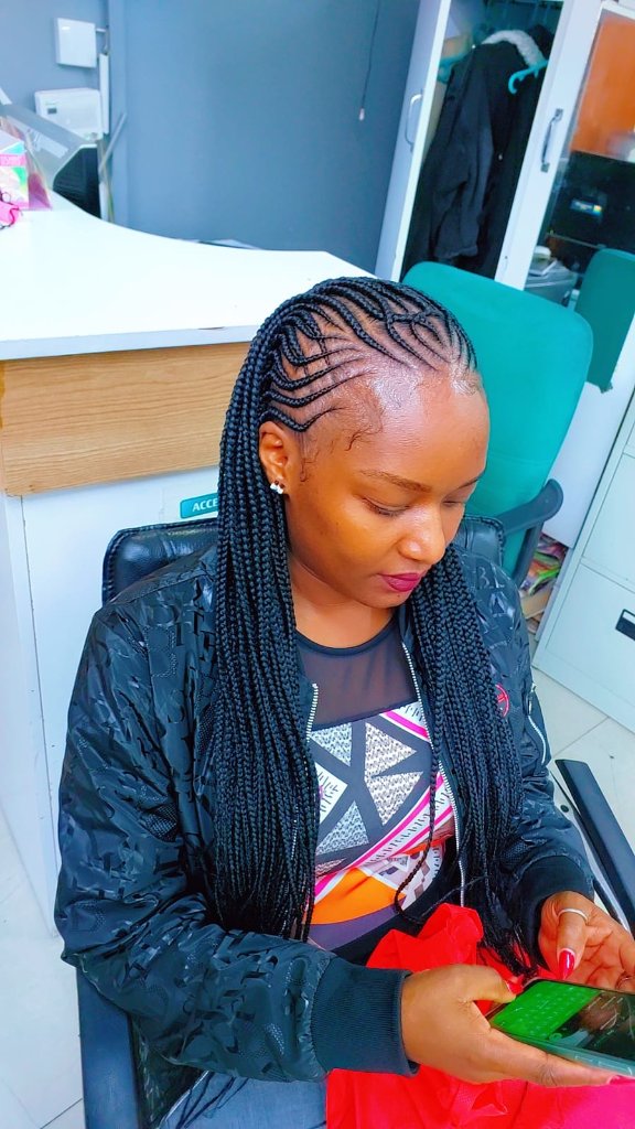 Cornrow style 65
