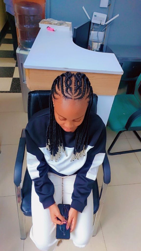 Cornrow style 85