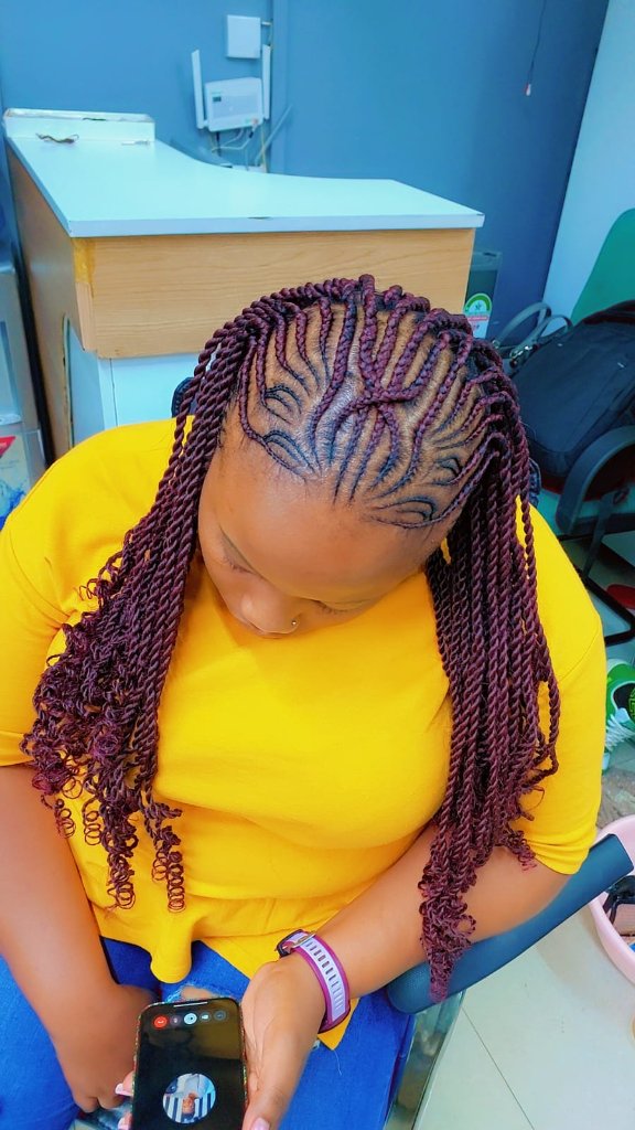Cornrow style 24
