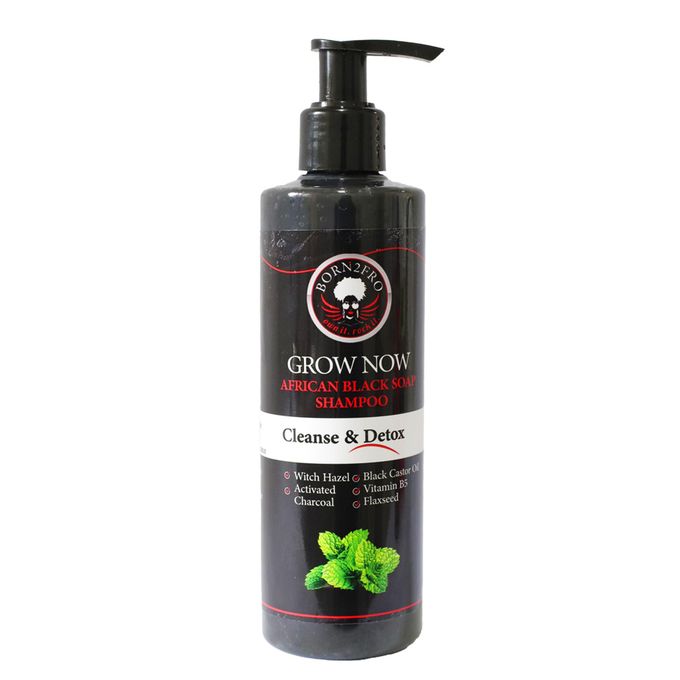 Grow Now African Black Soap Shampoo