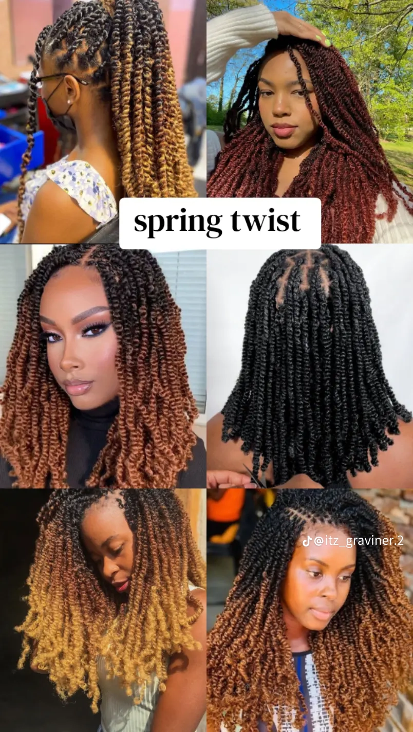 Spring twist styling — protective styling showcase
