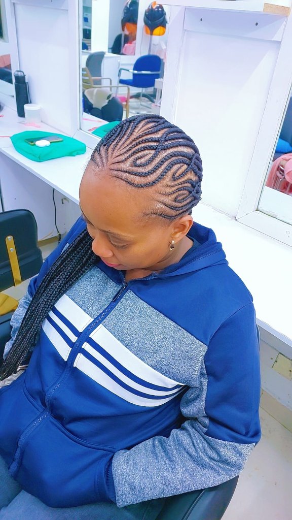 Cornrow style 8