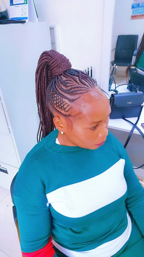 Cornrow style 121