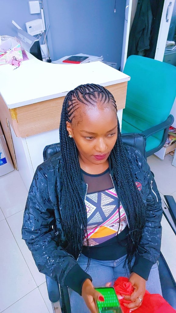 Cornrow style 68