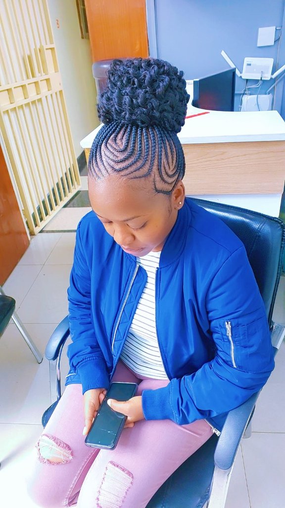 Cornrow style 4
