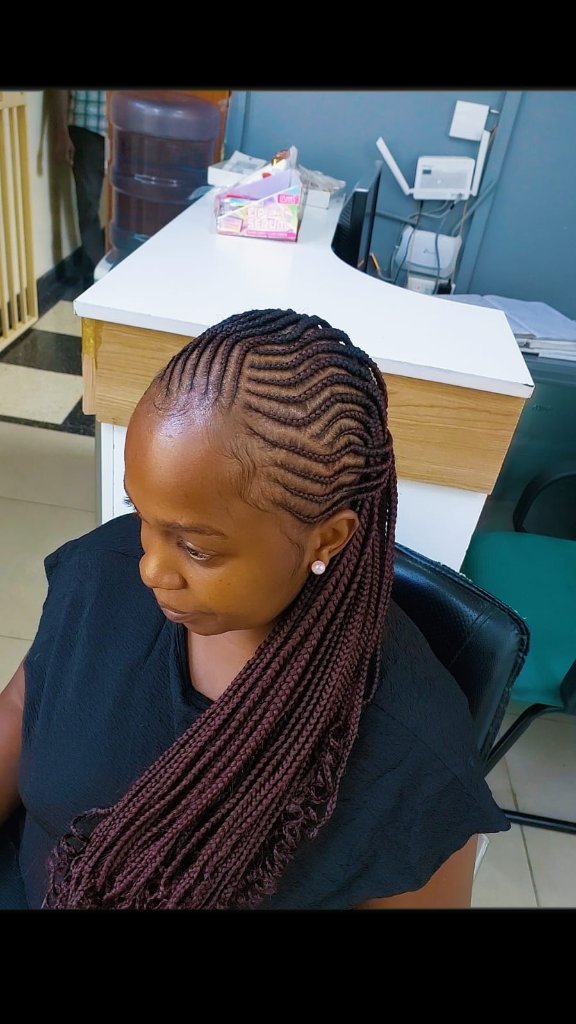 Cornrow style 67