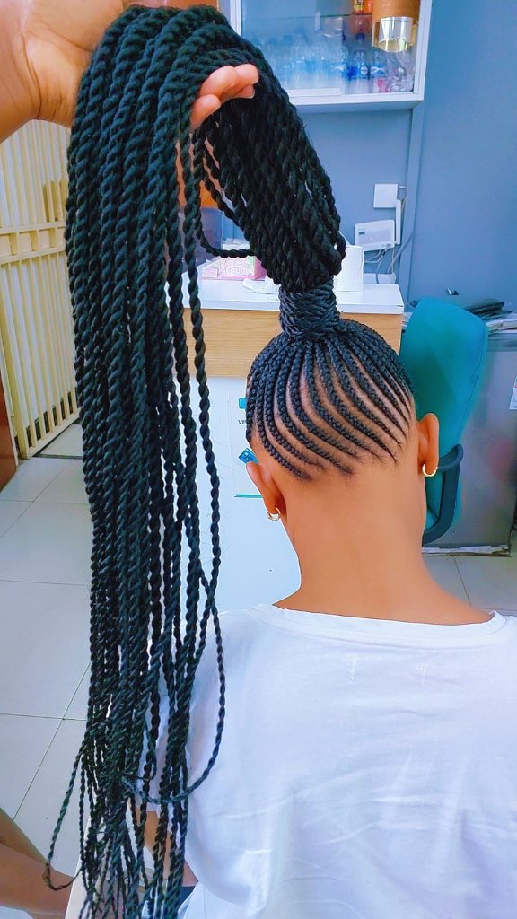 Cornrow style 66