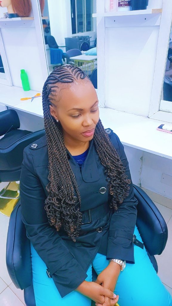 Cornrow style 126