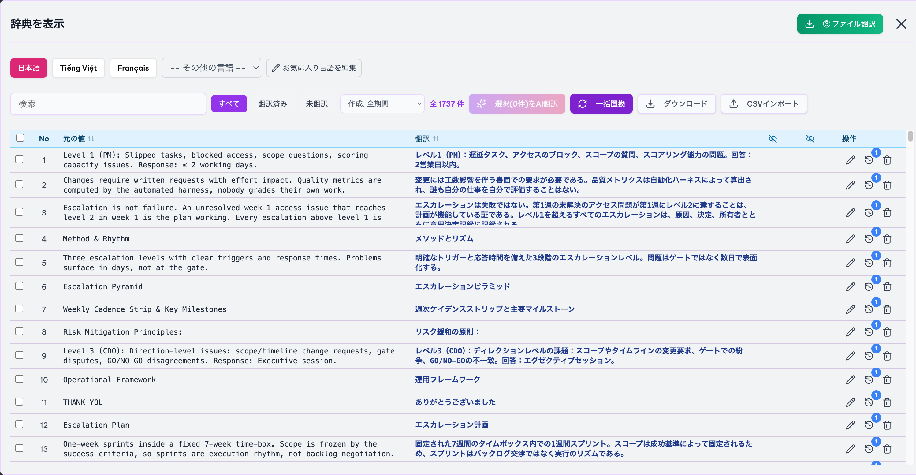 独自辞典で、翻訳品質がどんどん育つ