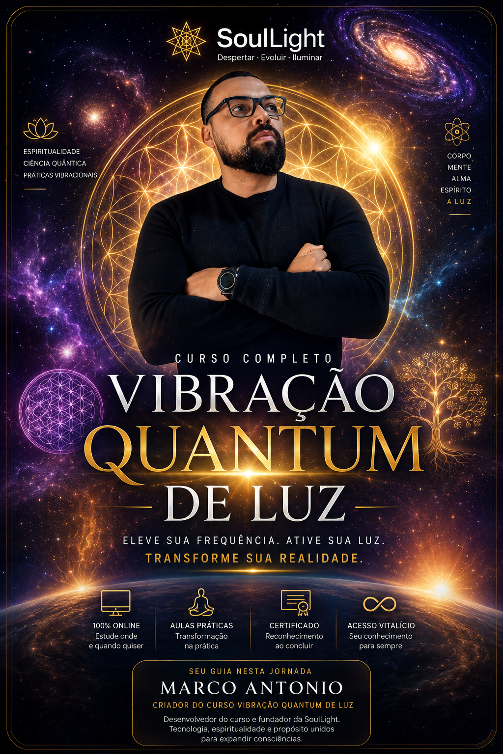 Vibração Quantum de Luz — Anúncio
