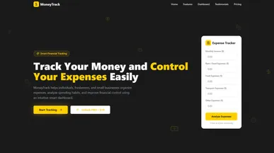 MoneyTrack template preview