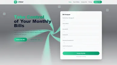BillRelief template preview