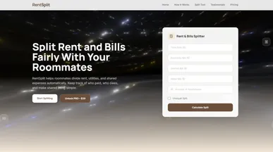 RentSplit template preview