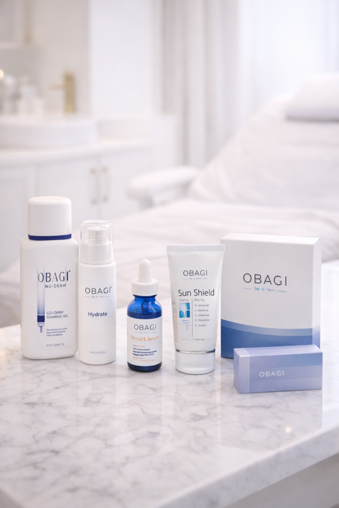 Obagi Medical skincare products at Oving Medical Clinic Chichester
