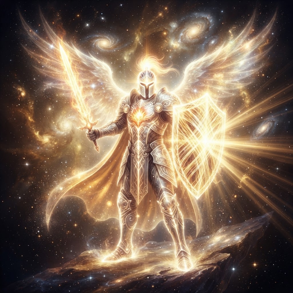 The Knight of Power — radiant guardian of positive force