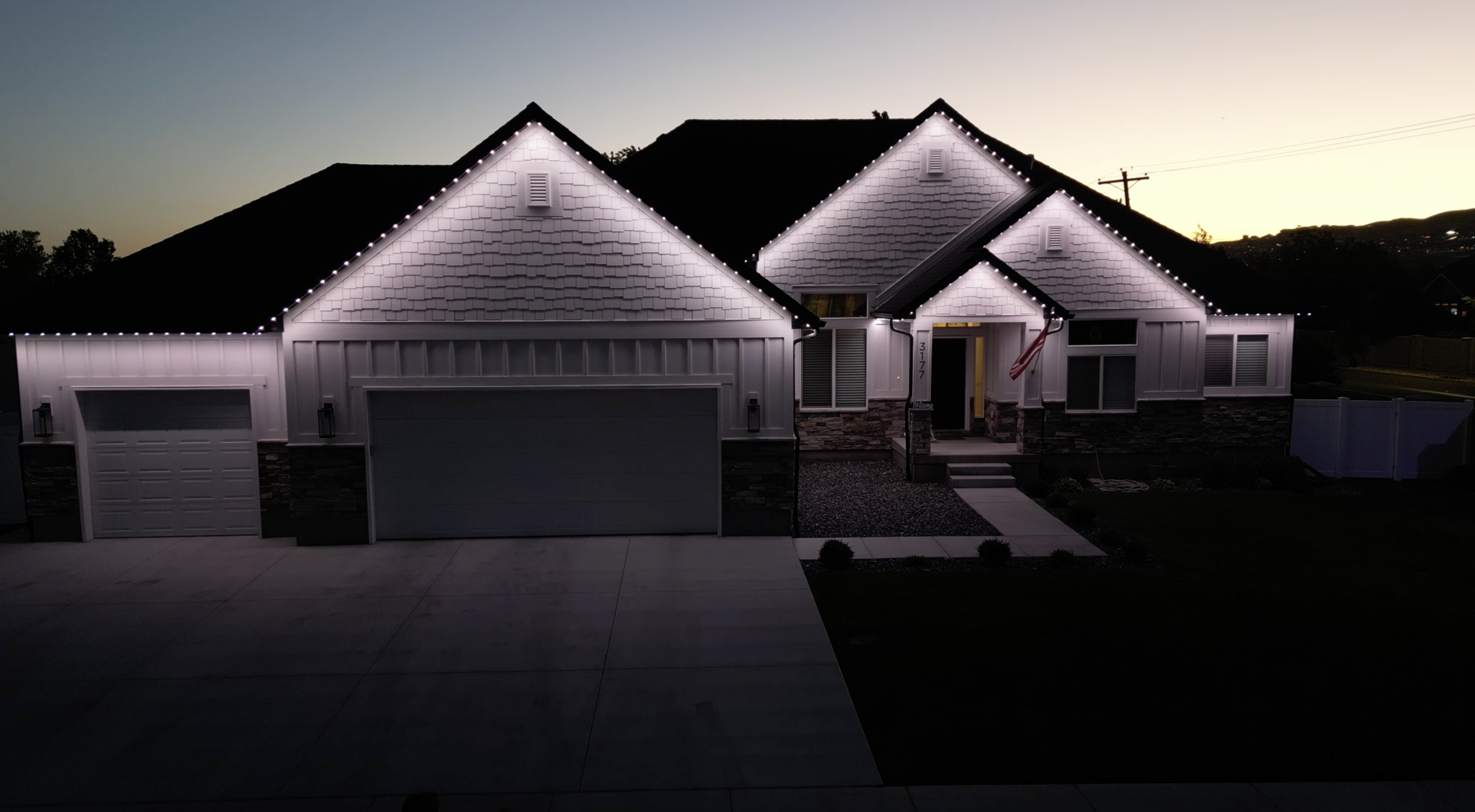 Cool White Farmhouse