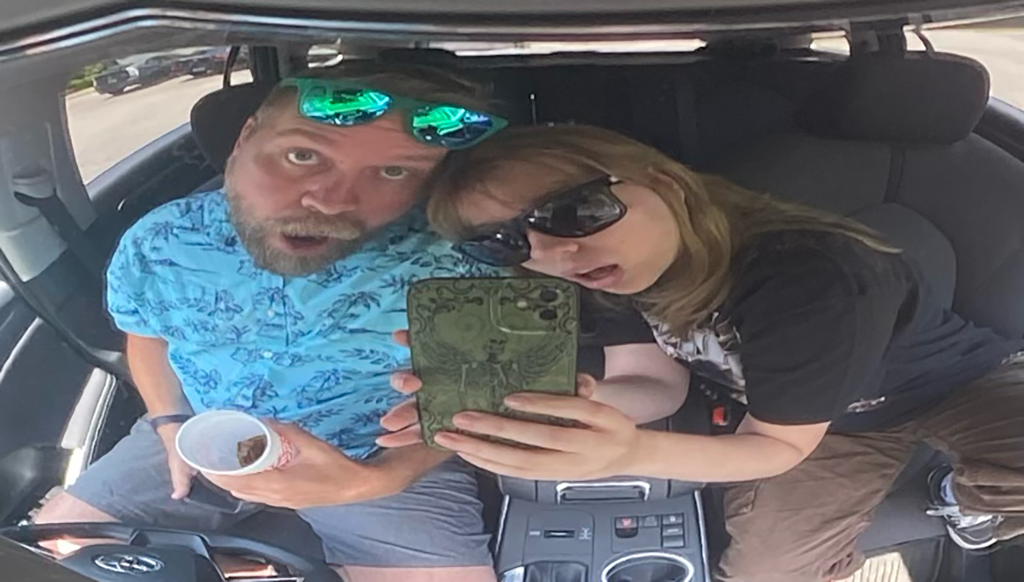 Mark and his daughter