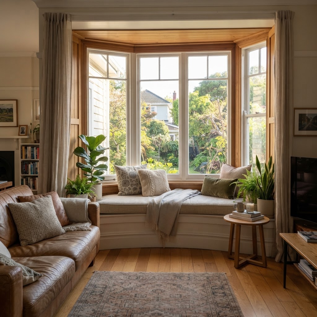 Bay window interior