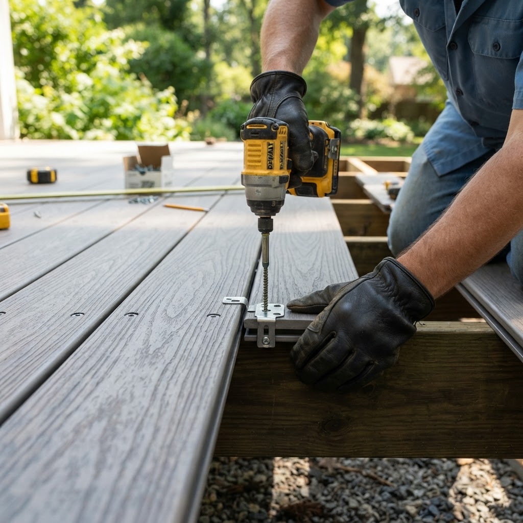 Deck board installation