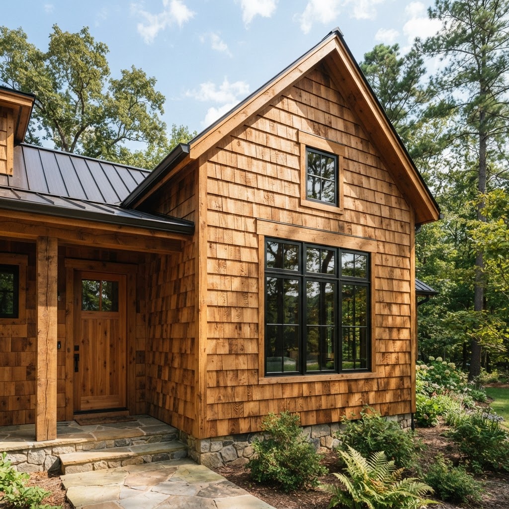 Cedar wood siding