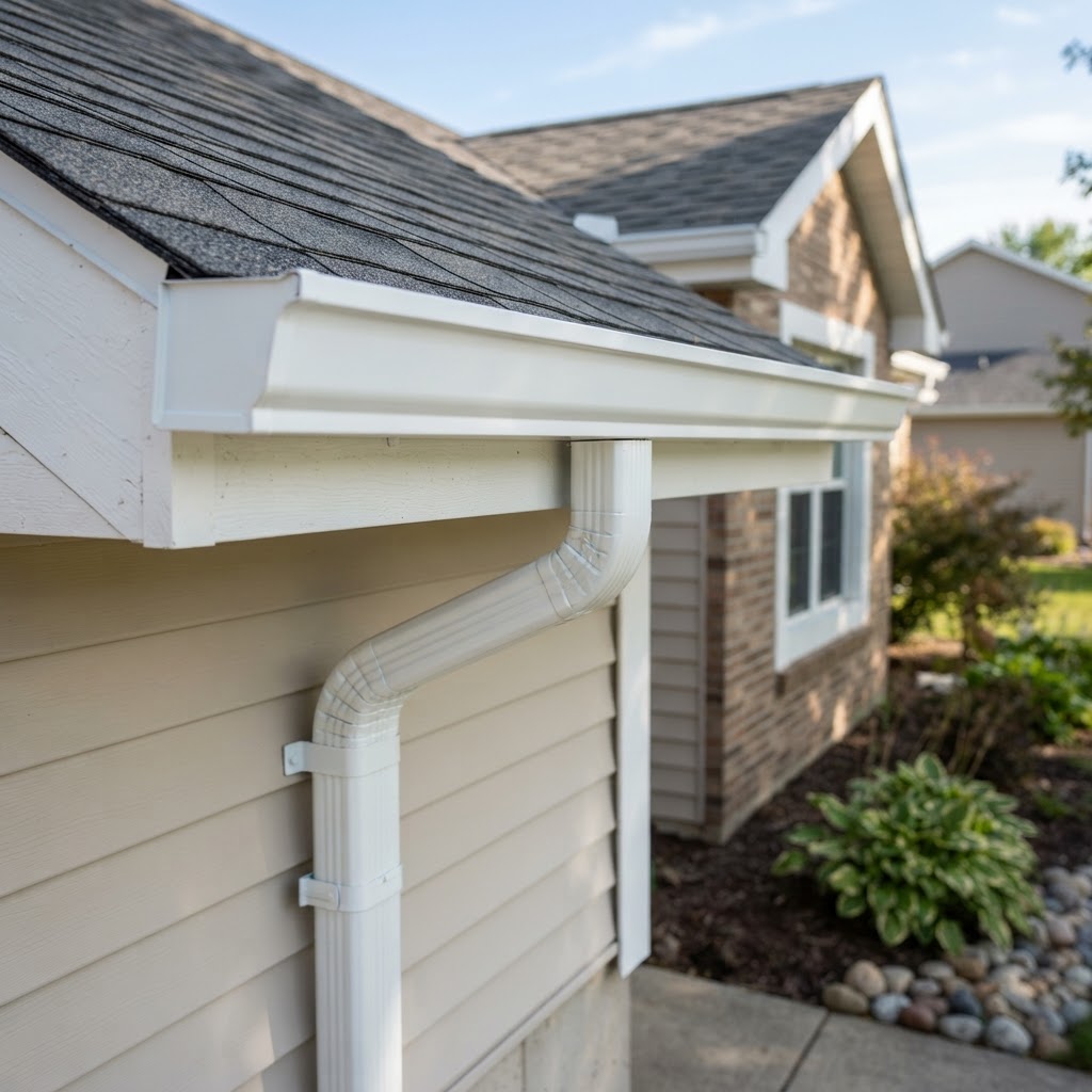 Seamless gutter installation