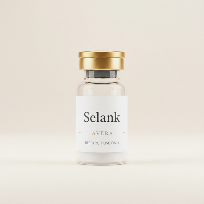 Selank research peptide vial