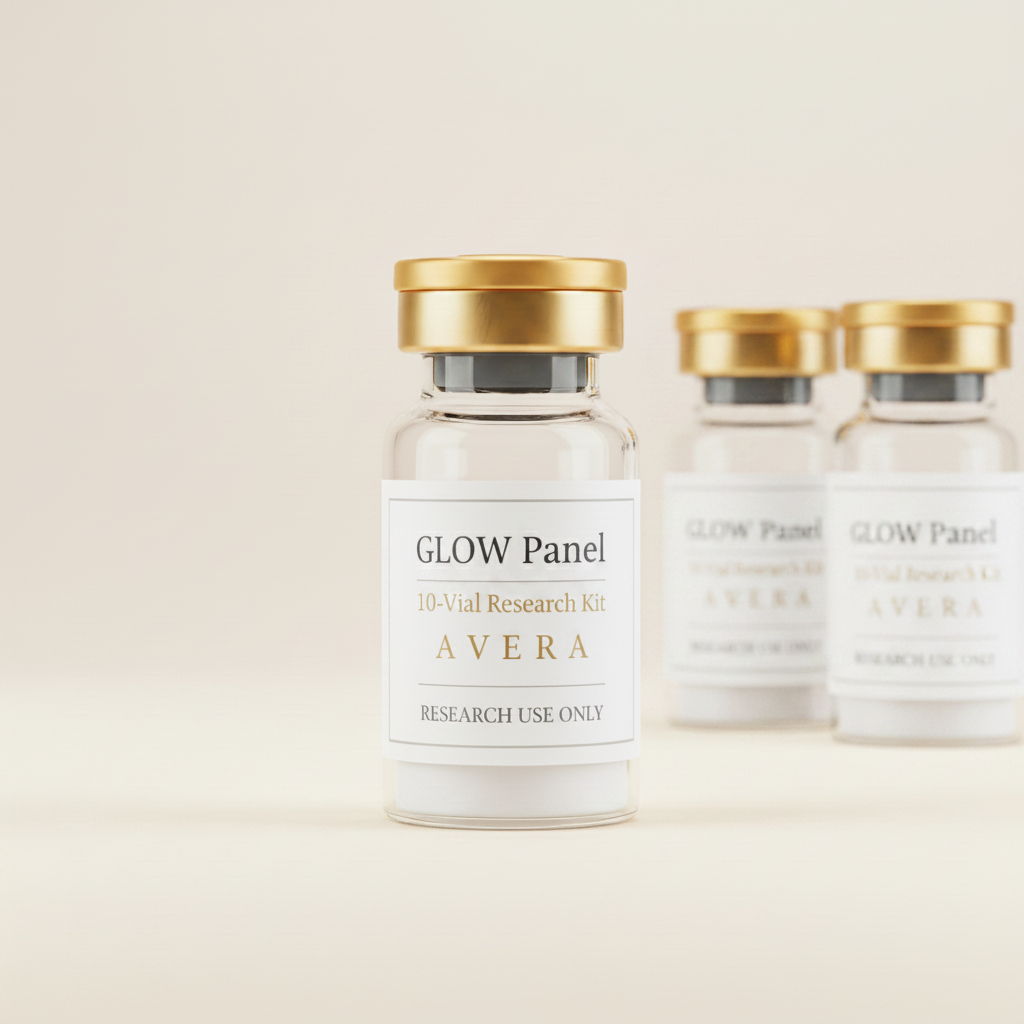 GLOW Panel Kit research peptide vial