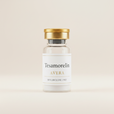 Tesamorelin research peptide vial