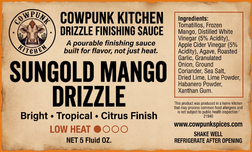 Sungold Mango Drizzle
