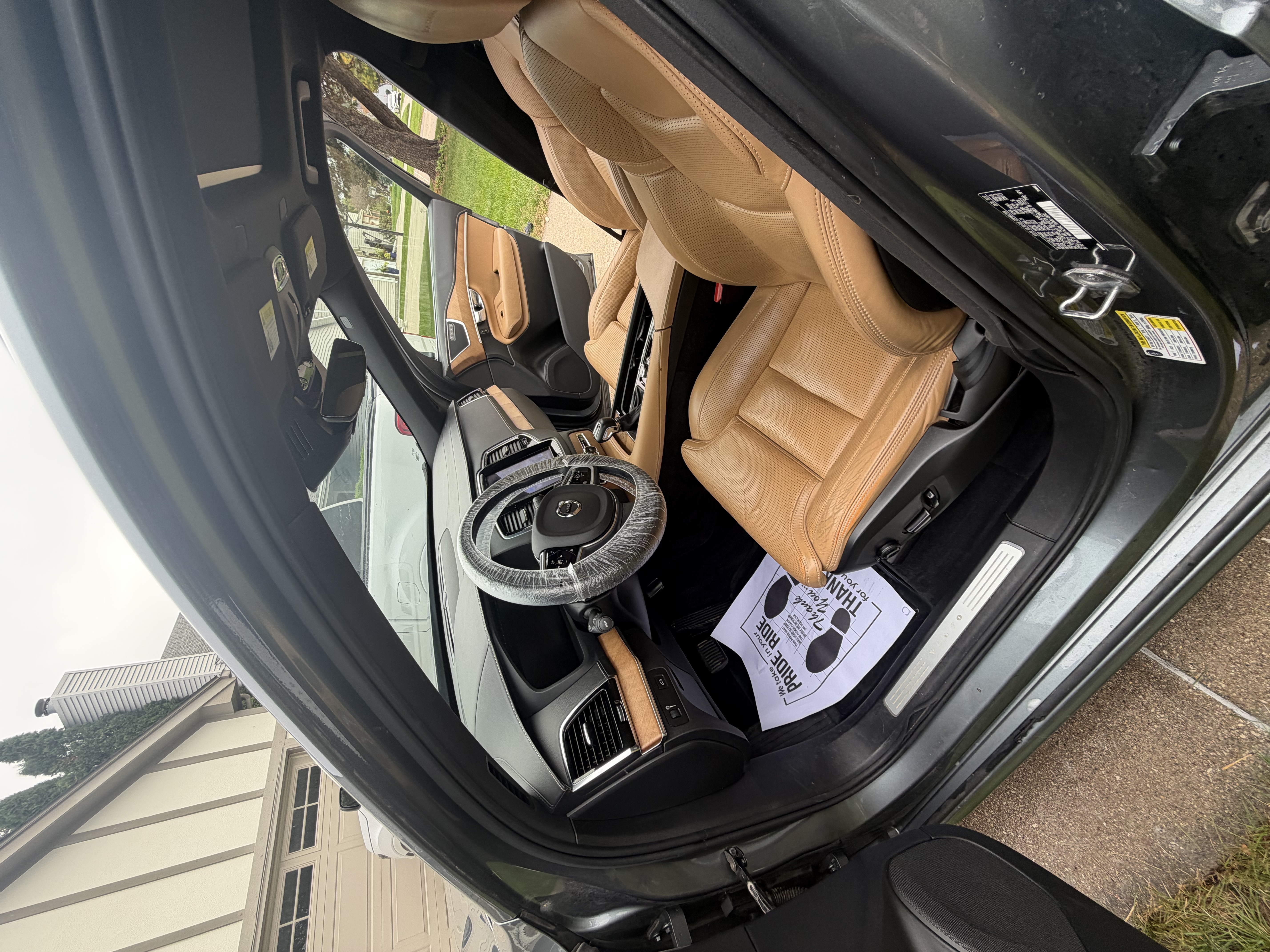 Tan Leather Interior — Front Cabin