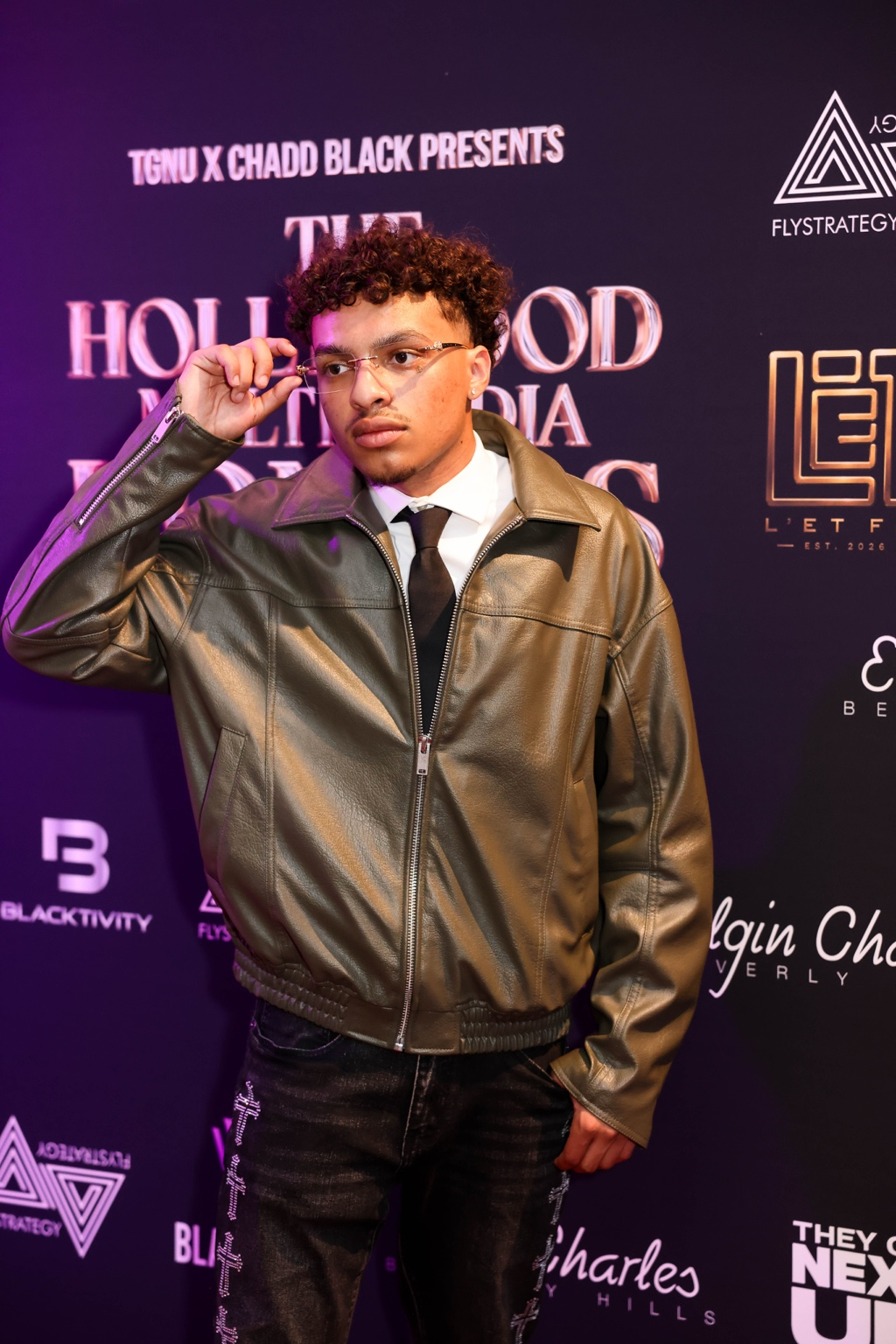 Reggie at a Hollywood media event