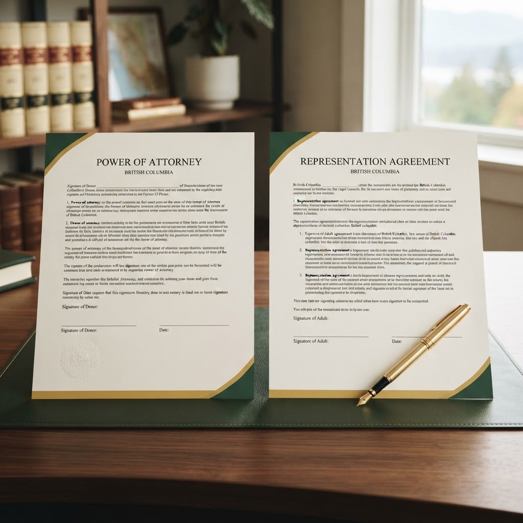 Power of Attorney vs. Representation Agreement in BC: What's the Difference?