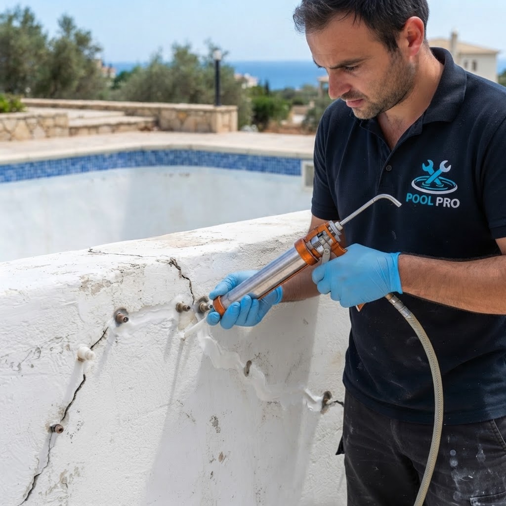Pool Surface Crack Fix