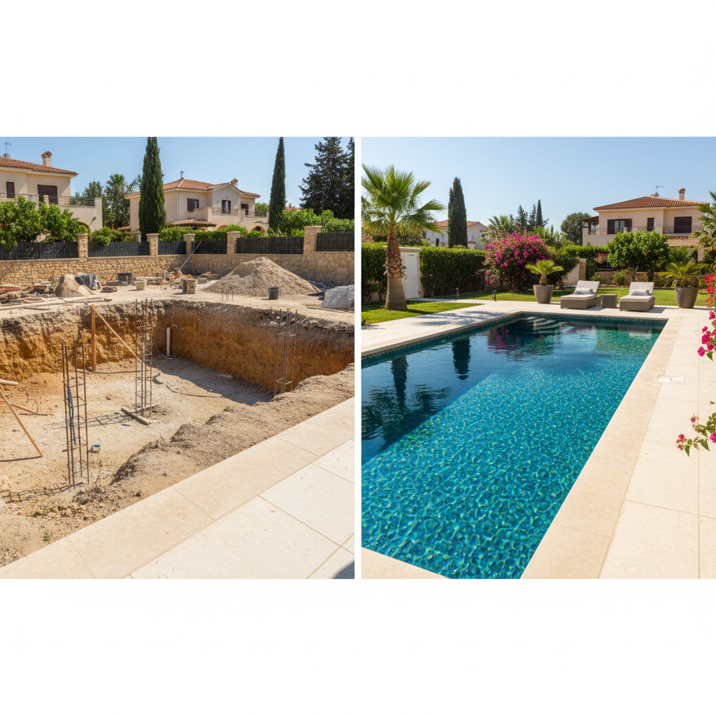 New Pool Construction in Paphos: Steps from Planning to Swimming