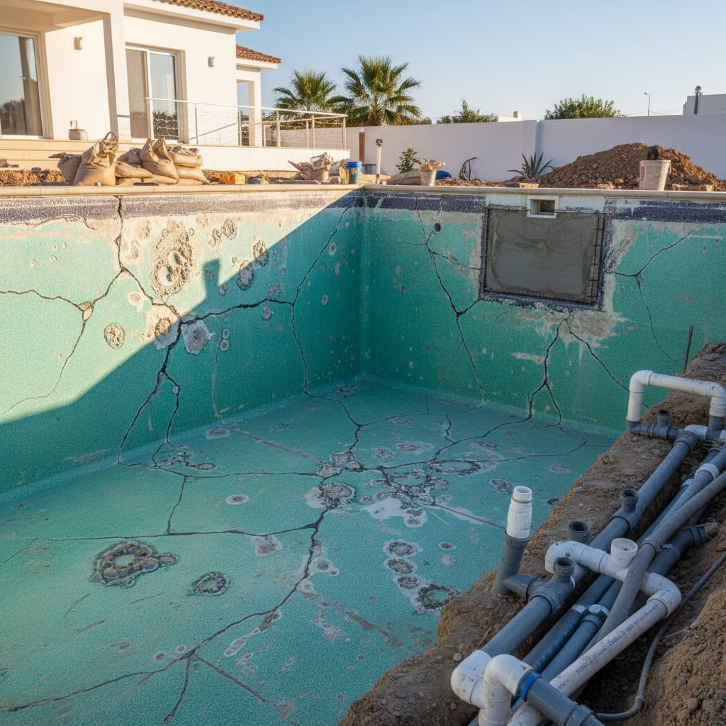 Fibreglass Pool Repair in Paphos: Cracks, Blisters, and Osmosis