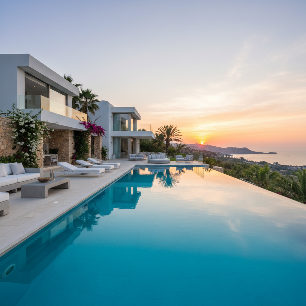 Professional pool maintenance and renovation service in Paphos, Cyprus