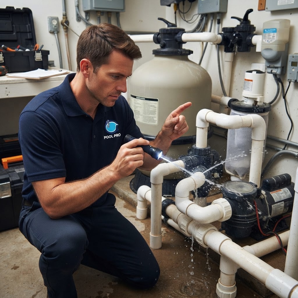 Pressurized Pipe Joint Leak